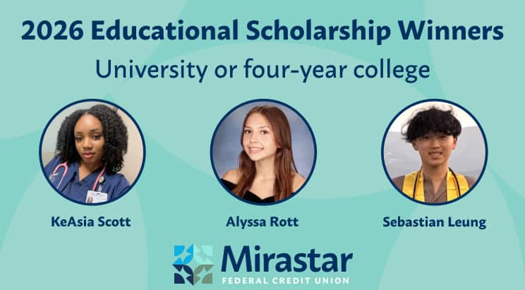 2026 scholarship winners - university or four year college